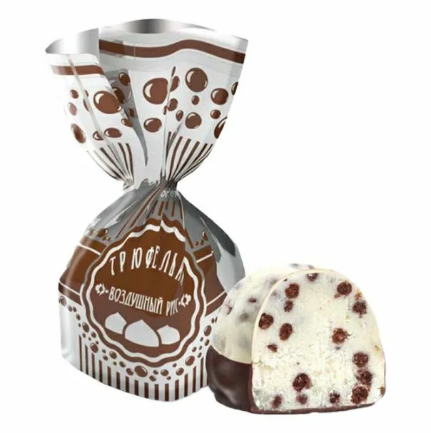 Акция Конфеты шок. "Трюфелька Воздушный рис" (купол) г.Пермь АО "КФ Пермская" (1кг)