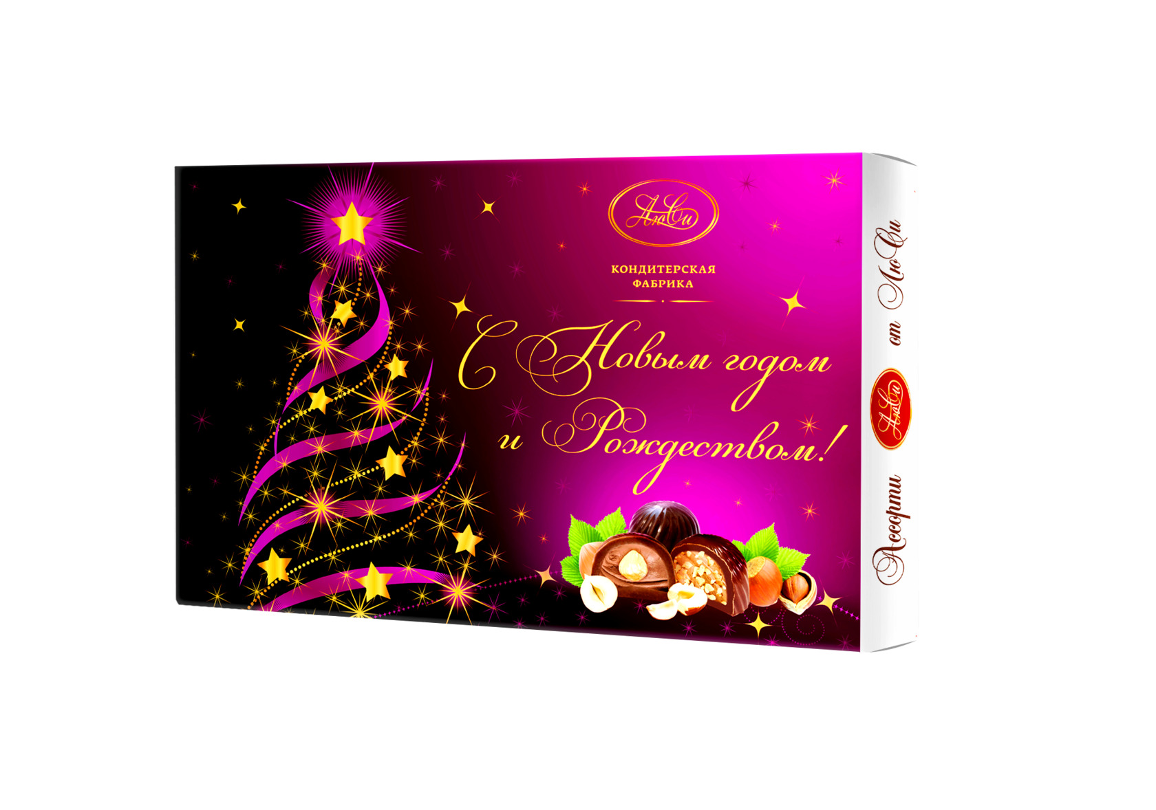 Конфеты "Елка" Ассорти с лесным орехом (154гр) г.Москва ООО "ЛЮСИ" (1шт)