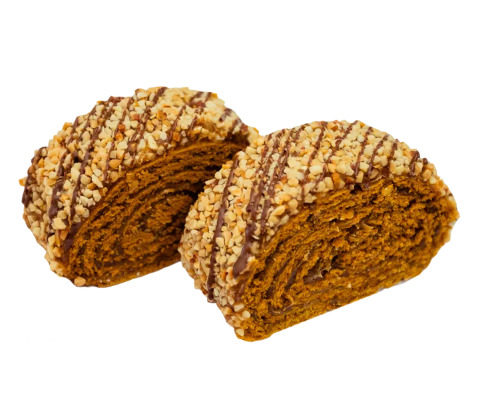 Рулет "Медовый" (сгущенка и арахис)  (нарезной)(тел) г.Кумертау  ИП Кириллова Г.Я (3кг)