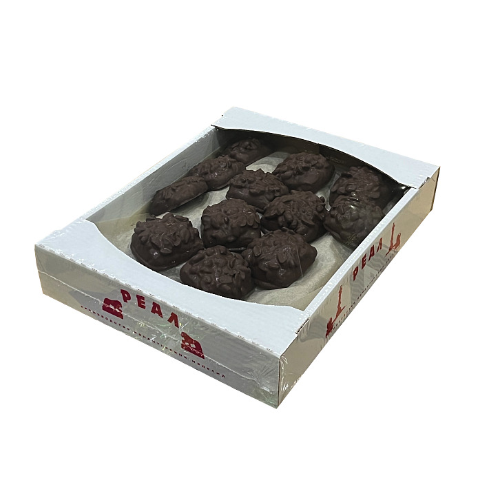 Печенье песочное "Жасмин" в темной глазури г. Санкт-Петербург ООО "Реал" (2кг)