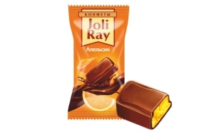 Конфеты "Joli-ray" вкус апельсина  г. Омск КФ "Сибирская белочка" (1кг)
