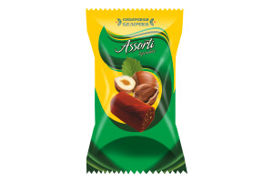 Конфеты "Assorti" с ореховым вкусом г. Омск КФ "Сибирская белочка" (1кг)