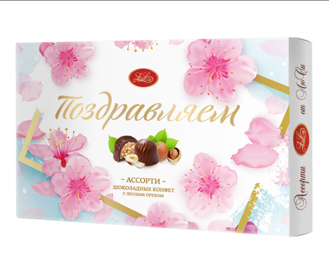 Конфеты "Для Вас" Ассорти с лесным орехом (154гр) г.Москва ООО "ЛЮСИ" (1шт)