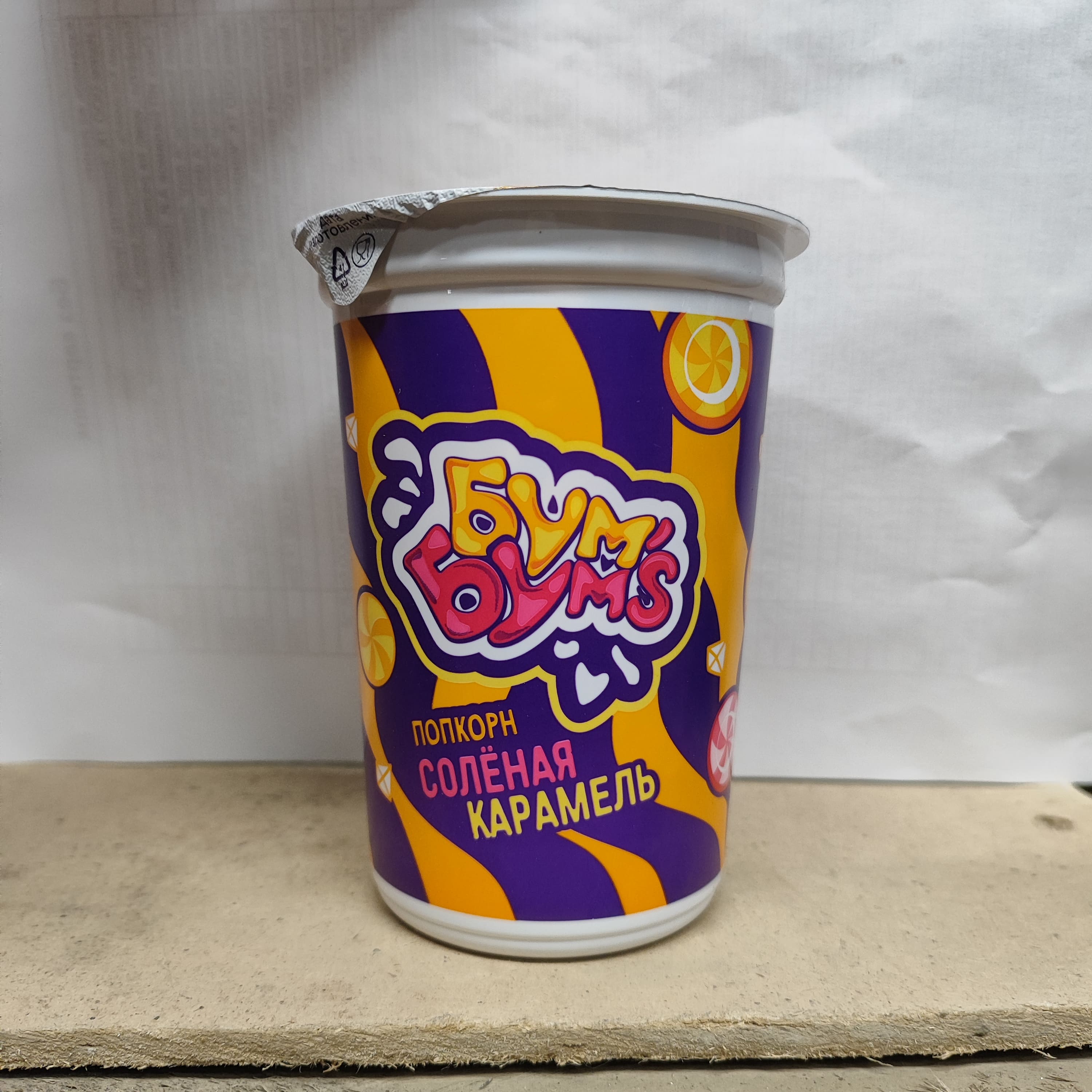 Зерна возд.кукур."Попкорн Бум Бумс"в глаз.Соленая карамель (35гр*12) г.Москва ООО КондиПрод (1шт)