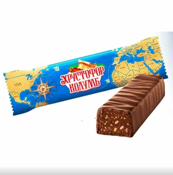 Конфеты "Хрустофор Колумб" г.Омск ООО "Сладуница"(1кг)