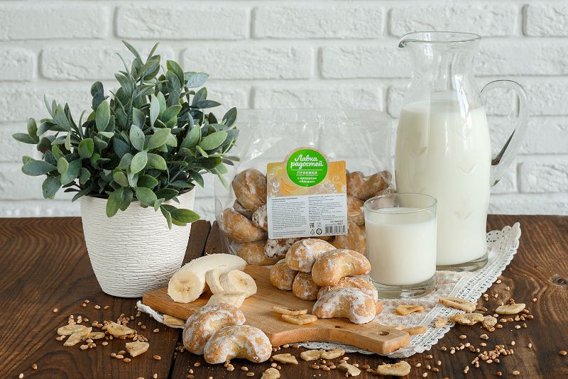 Пряники заварные со вкусом Банана г. Тула ООО "Сладкий дом" (3,5кг)