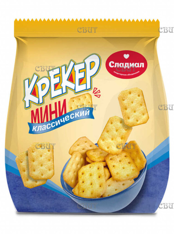 (006) Крекер "Сладиал" классический мини (150гр*12) г.Полевской ООО КО Сладиал (1шт)