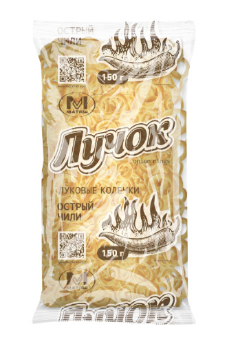 Чипсы "Лучок" вкус острый чили (150г*10) г. Тула ООО "Олимп" (1шт)