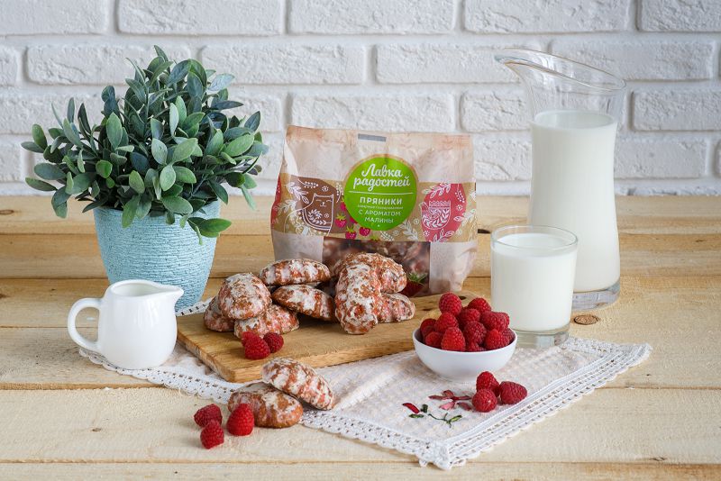 Пряники заварные с ароматом Малины  г. Тула ООО "Сладкий дом" (3,5кг)