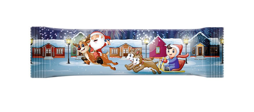 Акция НГ Батончик "Новогодняя сказка от Люси" вкус сгущ.(Мальчик на санях) Москва ООО ТД"Люси" (1кг)