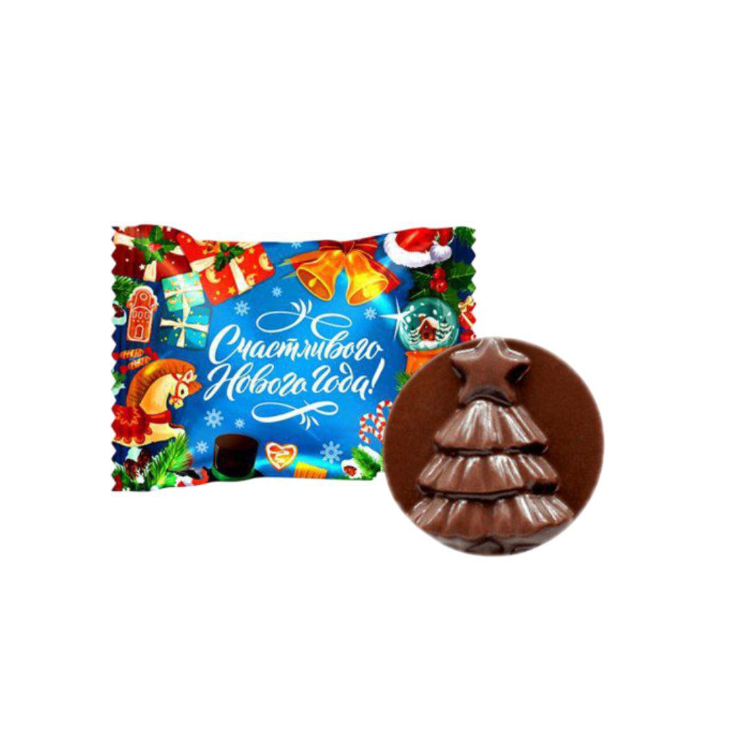 Акция НГ Конфеты "Крисмас Чоко" вкус сливочный ирис (С Новым Годом!) г.Москва ООО "ТД"Люси" (1кг)