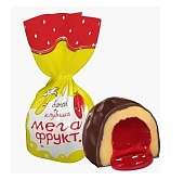 Конфеты шок. "Мега фрукт банан-клубника" (купол) г.Пермь АО "КФ Пермская" (1кг)