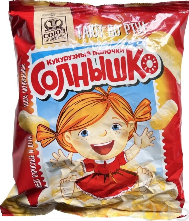 Палочки кукурузные "Солнышко" (70гр*40) г.Челябинск ООО объединение "Союзпищепром" (1шт) Палочки кукурузные "Солнышко" (70гр*40) г.Челябинск ООО объединение "Союзпищепром" (1шт)